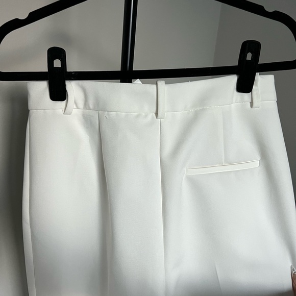 NWT ZARA White High Waist Pants - Picture 6 of 8